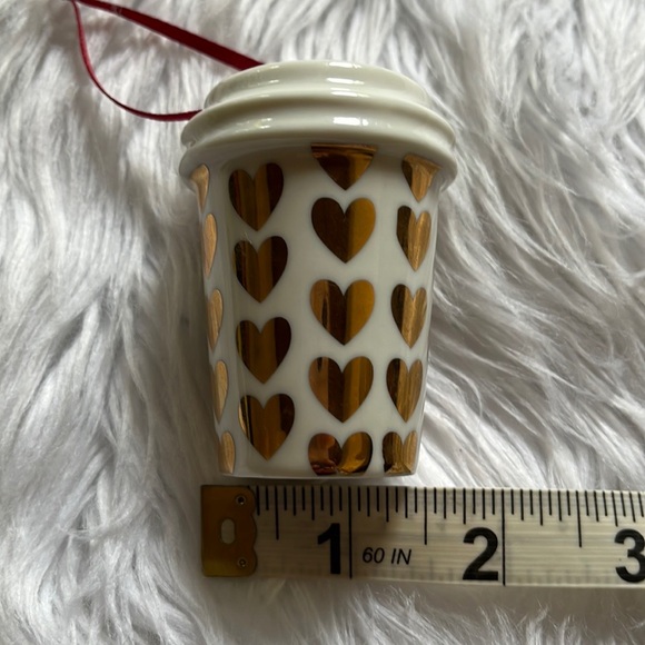 Starbucks Holiday Hearts Mug Ornament - Picture 9 of 9